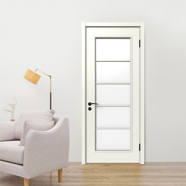 派的门 实木复合门 MA-015B 烟熏色|轻奢灰|淡雅奶白|燕麦色|金丝樱桃